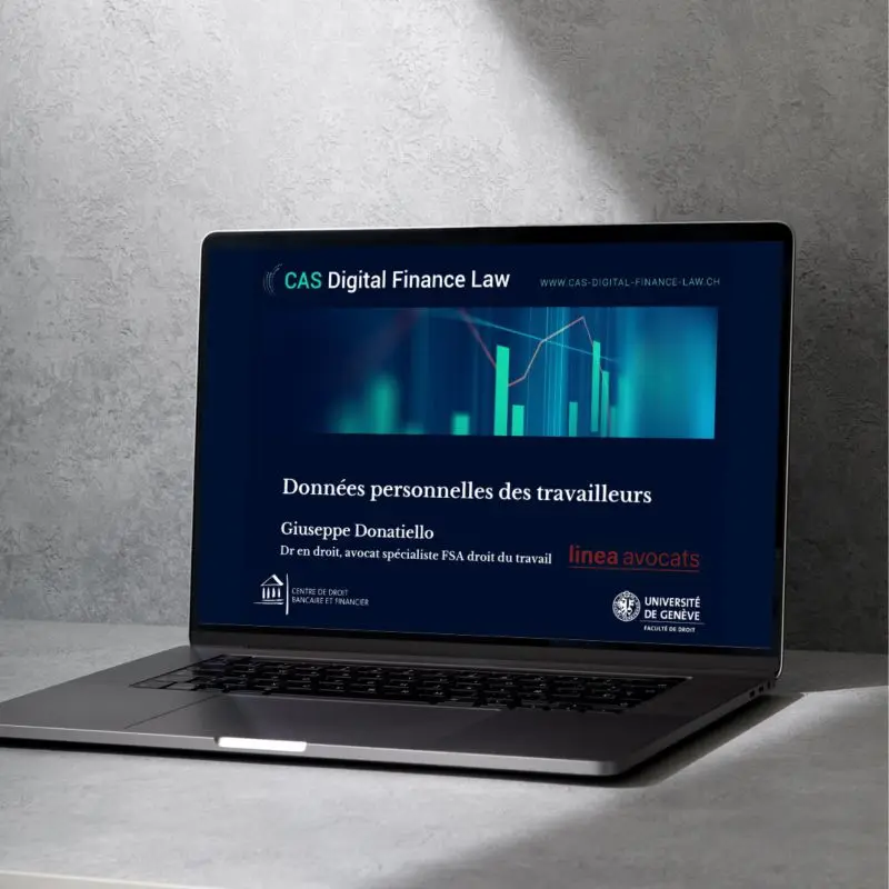 Protection des données des travailleurs dans le CAS Digital Finance Law